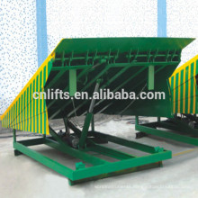 large warehouse ramp stationary adjustment height truck loading ramp